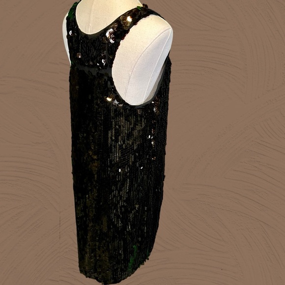 NWT Diane Von Furstenberg ‘Pellina Pialette’ Brown Tortoise Sequin Sheath Dress - Picture 12 of 16